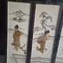 Set of 4 Large Vintage Chinese Handmade Wall Pictures Image 5
