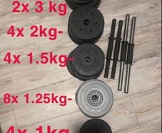 Plated dumbbells