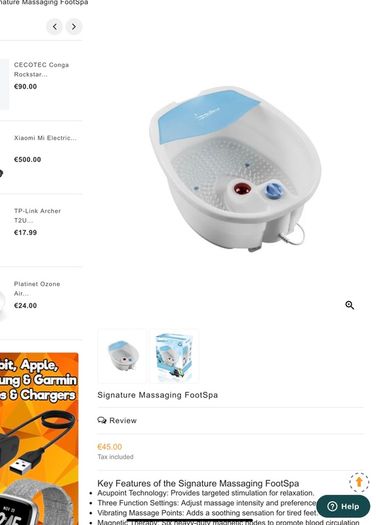 Massaging Foot Spa Brand New