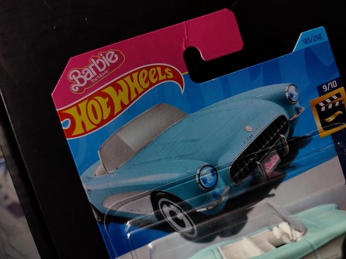 Barbie ! 1956 Corvette ! Turquoise ! from HW Screen Time Series ! Sealed !