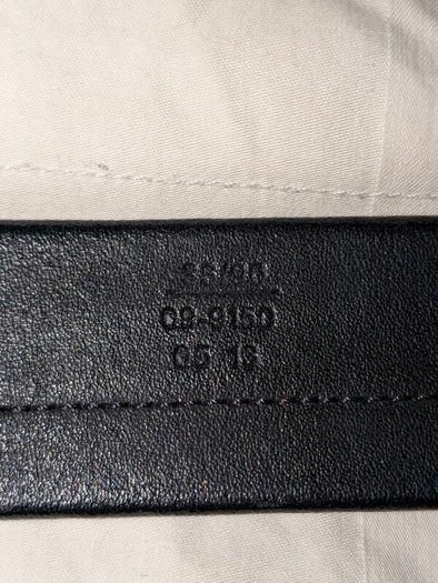 Tumi Leather Casual Belt Black