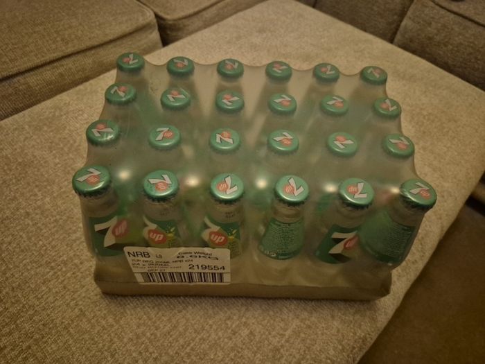 7up glass bottles