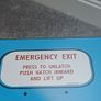 Genuine KLM Boeing 737-400 Overwing Emergency Exit Window Upcycled Aviation Coffee Table Image 9