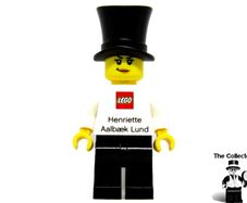 Lego Employee Henriette Aalbaek Business Card Minifigure Type 1 Very Rare Hard To Find