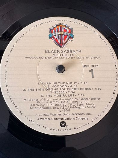 Black Sabbath - Mob Rules (USA / First Press)