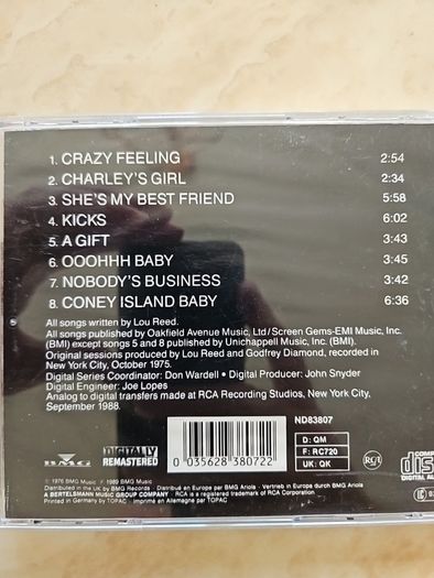 Lou Reed CD  - Coney Island Baby