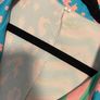 Animal Print Patchwork shirt men's Size small Striped Festival Lapel Short sleeve Image 3