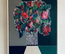 Large Original Floral Painting Contemporary Art Modern Irish abstract art Framed