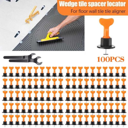 BRAND NEW 100x Alignment Tile Leveling Wedges Tile Spacers System Flat Ceramic Leveler