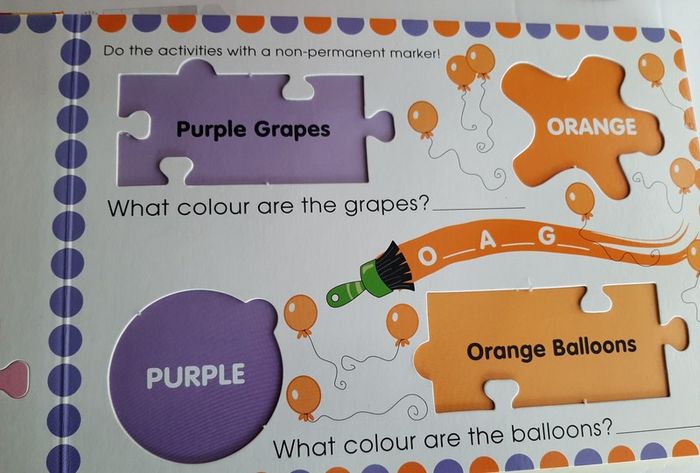New childs large activity/colours/jigsaw book