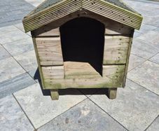 Wooden dog kennel