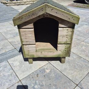 Wooden dog kennel