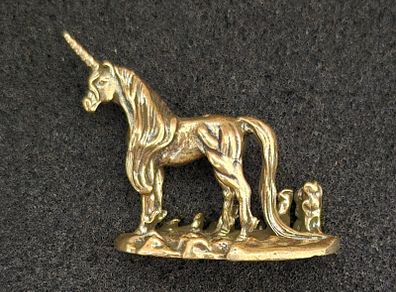 Brass unicorn,. Solid brass.