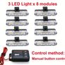 24-LED Motor Vehicle Car Grille  Light Bar  Type Grill Emergency Image 2