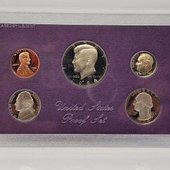 USA United States 1984 Proof Set in Original Holder Half Dollar Quarter Dime Nickel Penny