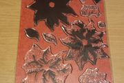 Poinsetta/Christmas card stamps