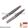 2x Professional Eyebrow tweezers Hair Beauty Slanted Stainless Steel Tweezer Tool Image 3