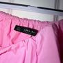 Zara Basics Off-Shoulder Ruffle Top in Pink - size small Image 2