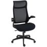 Office chair, office armchair, 3D lift-up armrests, adjustable height, mesh back, 64x65x108-118cm, black Image 5