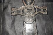 Beautiful Collectible Cross featuring a representation of an 8th Century Irish Robed Christ,