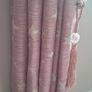Pink curtains and tie backs  66x72 inches Image 3