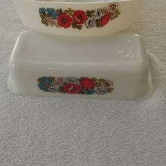Pyrex Vintage set 'Poppy Pattern'