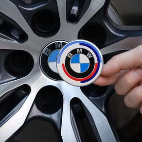 BMW 68mm Centre Caps. 50th Anniversary (A) FREE POST