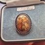 Vintage Victorian Grecian Ladies Romance Enamel Brooch Image 6