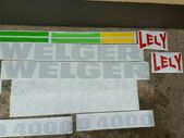 Welger D4000  Decals/stickers