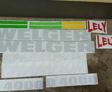 Welger D4000  Decals/stickers