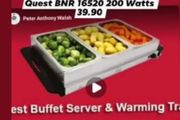 Quest Buffet Servers+ Plate Warmer BNR 16520 All New Stock Boxed Fully Guaranteed Collection or Delivery Galway City Centre Area With Air Code's and Mobile s Thank You