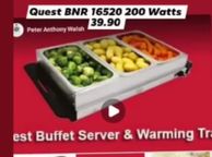 main image for ad Quest Buffet Servers+ Plate Warmer BNR 16520 All New Stock Boxed Fully Guaranteed Collection or Delivery Galway City Centre Area With Air Code's and Mobile s Thank You