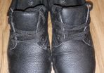 Steel tipped work shoes