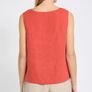 Carolyn Donnelly The Edit Orange Sleeveless Linen Top Image 2