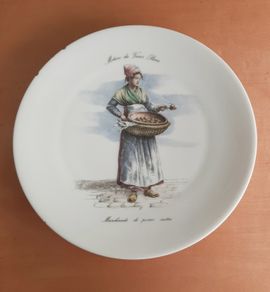 'Trades of Old Paris' china plate