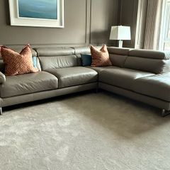 Natuzzi Leather Corner Sofa