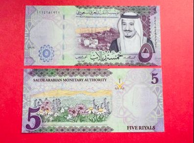 Saudi  Arabia   5 Riyals. 2016. Pick 38a   ( Uncirculated )