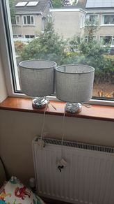 Bedside or console table lamps