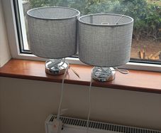 Bedside or console table lamps