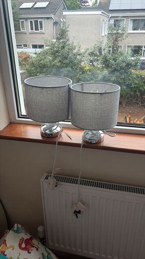 Bedside or console table lamps