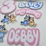 Bluey Themed cake topper charm set Image 2