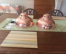 As new copper Lamp shades