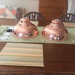 As new copper Lamp shades