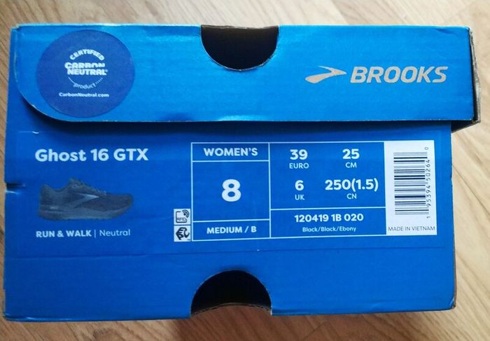 Women's Brooks Ghost 16 GTX size 6