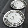 hubcaps wheel covers trims mercedes vintage chrome 14" Image 2