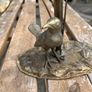 Antique metal mantel clock Image 9