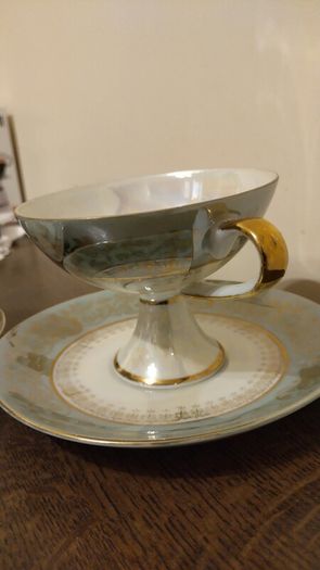 Vintage set of teacup and saucers