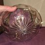 Antique Crystal Cut Glass Biscuit barrel with silver lid Image 6