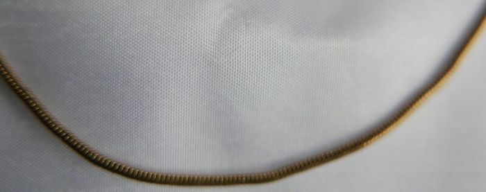Vintage 9ct 375 YELLOW GOLD Snake Necklace CHAIN 17,2" necklace 9,4g Snake Necklace