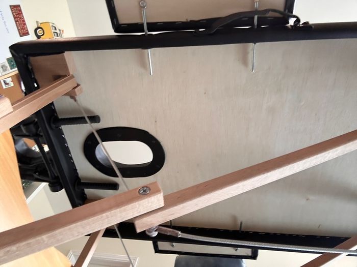 Folding massage table